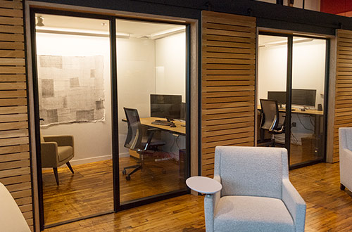 view into a private office  at The Aligned Center